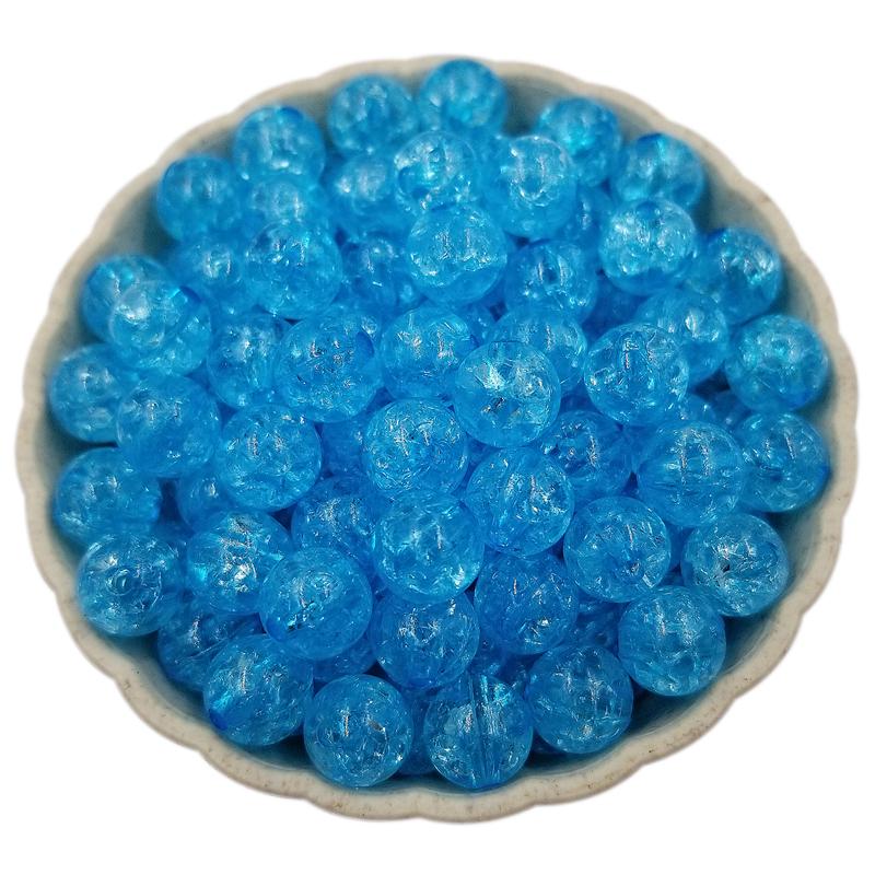 Многоцветные модные потрескивающие свободные бусины DIY фурнитура ювелирные аксессуары ожерелье браслет