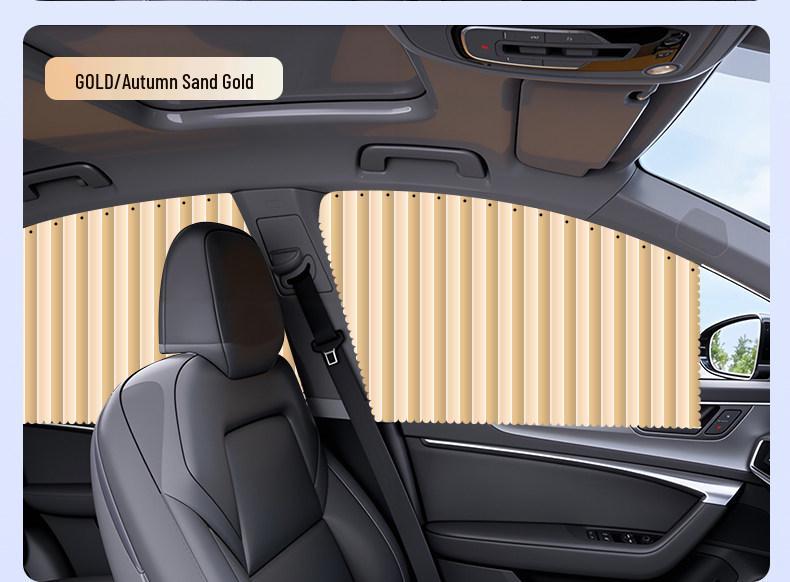 Magnetic Car Window Sunshade Curtain for Rear Seat Privacy