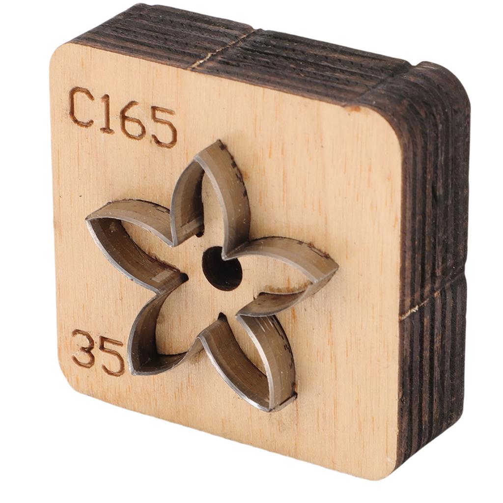 Форма для резки кожи с деревянным основанием, вырубной штамп в форме цветка для изготовления подвесок, проектов для рукоделия