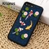 Krajews Japanese Koi Fish Soft Phone Case Cover For IPhone 18 17 Air 16 15 14 plus 11 12 13 pro max Plus coque Fundas