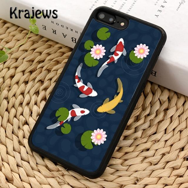Krajews Japanese Koi Fish Soft Phone Case Cover For IPhone 18 17 Air 16 15 14 plus 11 12 13 pro max Plus coque Fundas