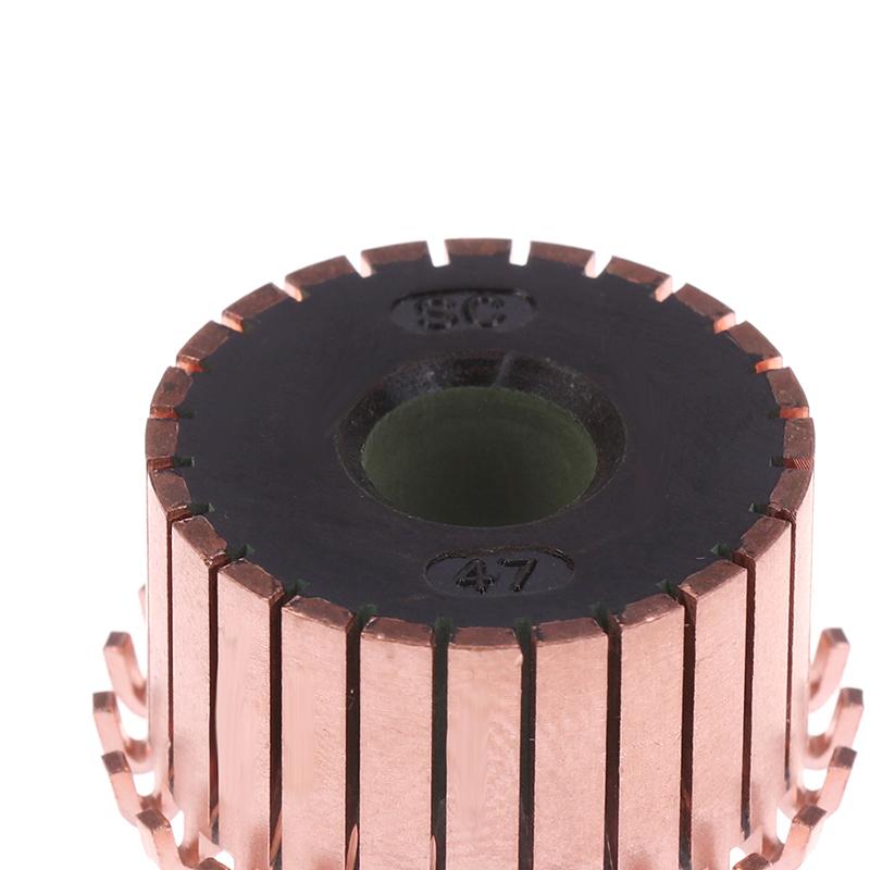 1 шт. Медный крюкообразный электрический моторный коммутатор 23,2X8X14,6 мм 24 зуба Медный крюкообразный электрический моторный коммутатор