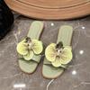 Fashion Summer New Women's Slippers Fashion Flower Women's Sandals Bathroom Slippers Banquet Party Women's Shoes Slides Women