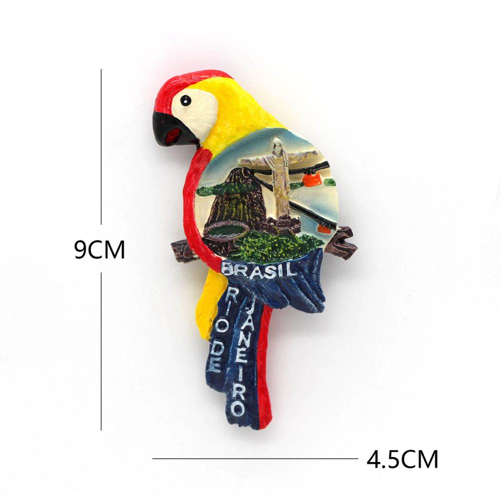 Бразилия туристическая достопримечательность сувенир 3D магниты на холодильник наклеенные на холодильник Мост Золотые Ворота Таиланд Париж Монако мировой турист