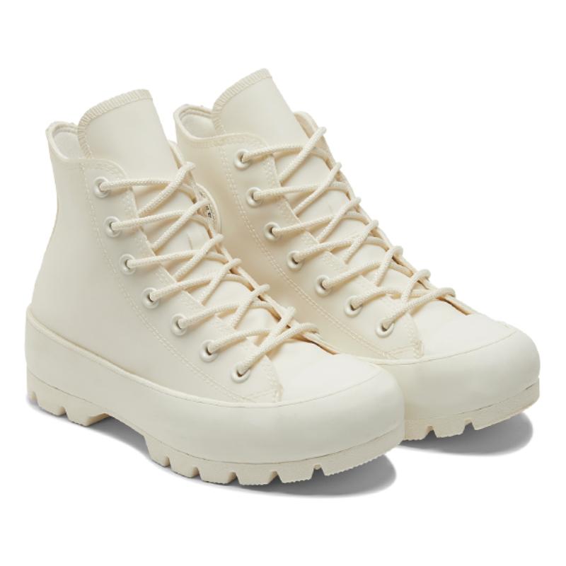 Converse Lugged Canvas Comfortable Everyday Non-Slip Abrasion Resistant High Top Lifestyle Casual Shoes Women's Beige