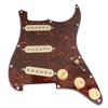 Musiclily Pro SE SSS Предварительно подключенная накладка Strat с ступенчатыми сингловыми звукоснимателями Alnico 5 (для ST Stratocaster) – Красный черепаховый окрас, 4-слойный