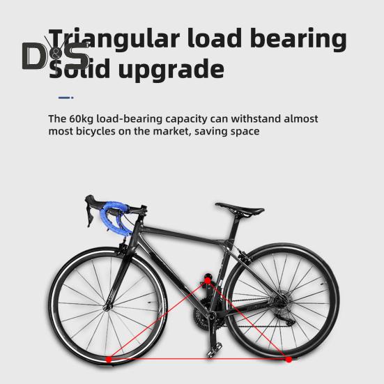 Настенное крепление для велосипеда, прочная металлическая горизонтальная вешалка для велосипеда, экономящая место, для дома, гаража, квартиры, горной дороги, настенная стойка для хранения велосипедов