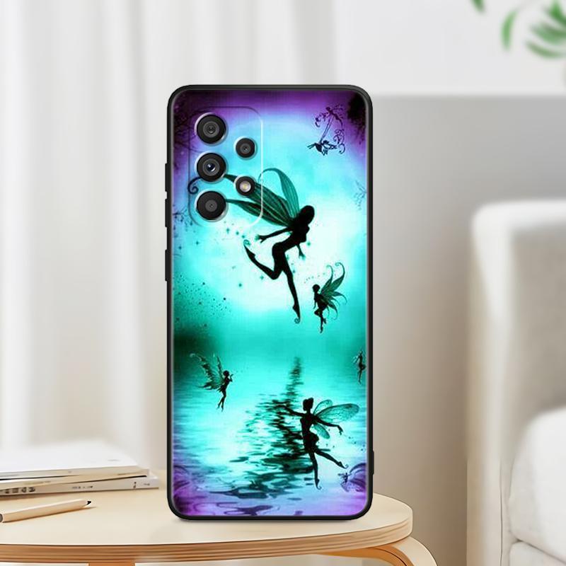 Анимация Питер Пэн Вырез Для Samsung Note 20 10 Ultra Plus A31 A14 A12 A70 A34 A25 A04 A05 A15 A24 5G Черный ТПУ Чехол для телефона