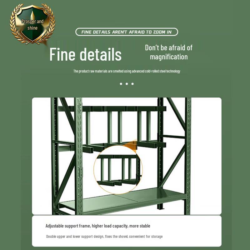 Military Green Movable Shovel Storage Rack