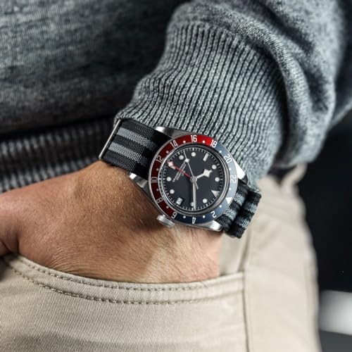 Нейлоновый ремешок для часов WatchGecko Ridge Military - Стильный и прочный - 20 мм