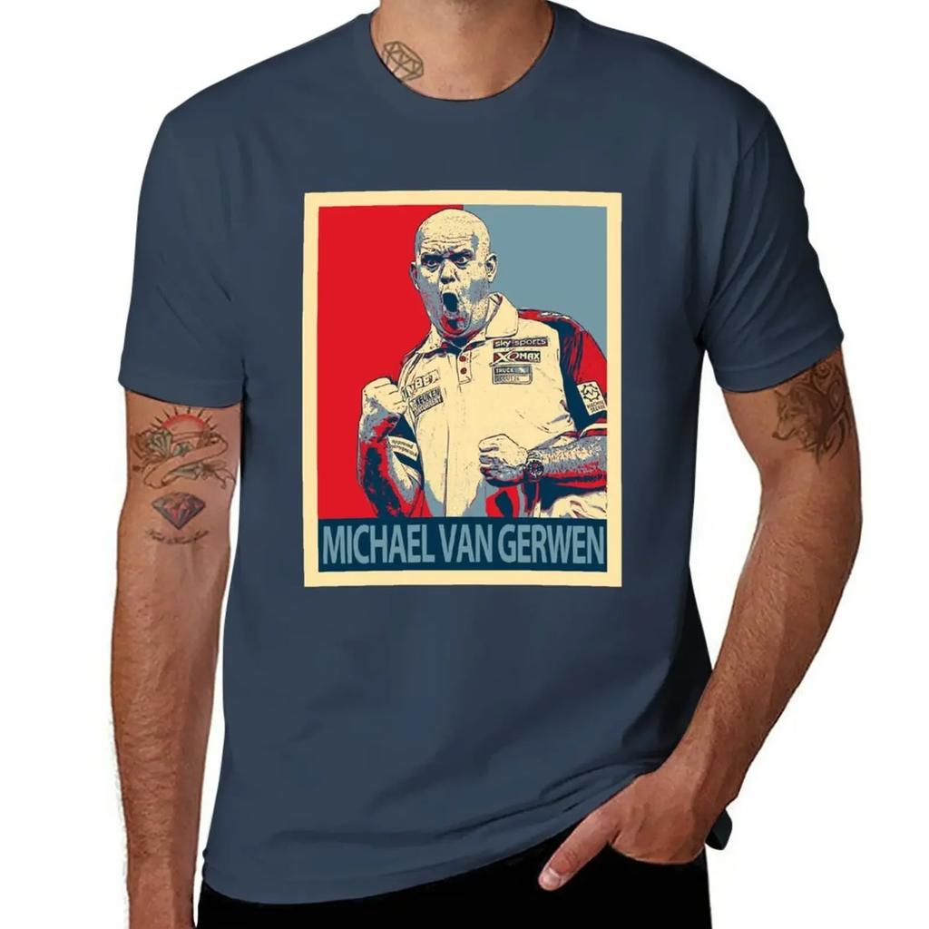 Michael Van Gerwen T-Shirt blacks oversized mens clothing