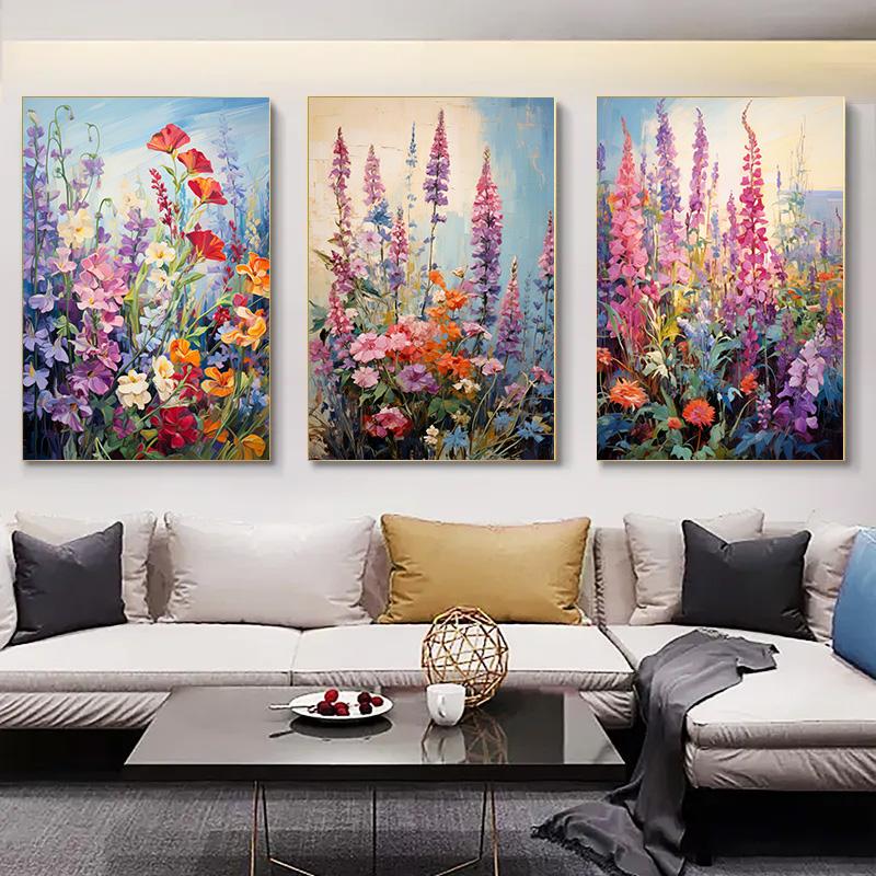 Печать на холсте Декорация Домашний декор Картины для интерьера Потрясающие цветы Постеры для настенного искусства Картина на холсте Растения 1 шт. Комната