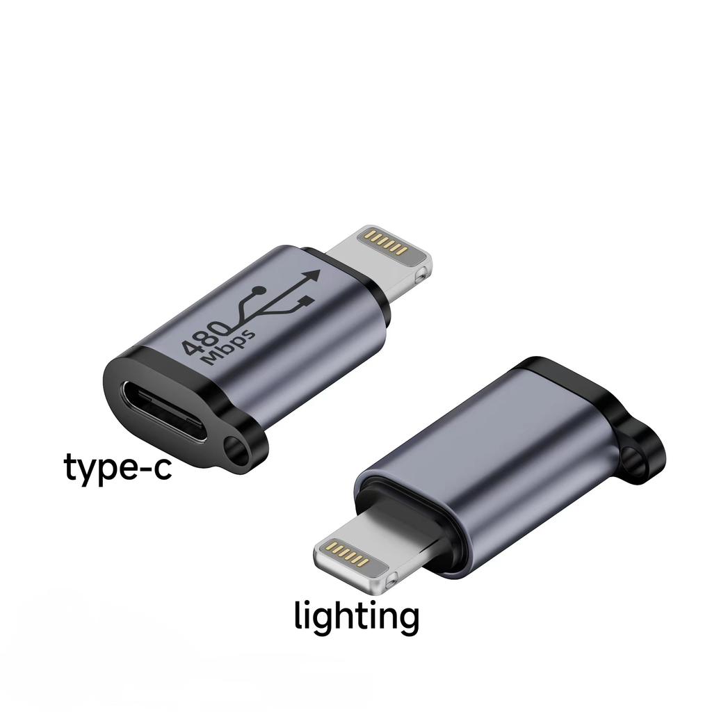 Micro USB Mini USB Type-C Адаптер освещения Синхронизация данных Зарядный преобразователь для iPhone Xiaomi Samsung Адаптер для мобильного телефона USB C Plugs Transfer Converte