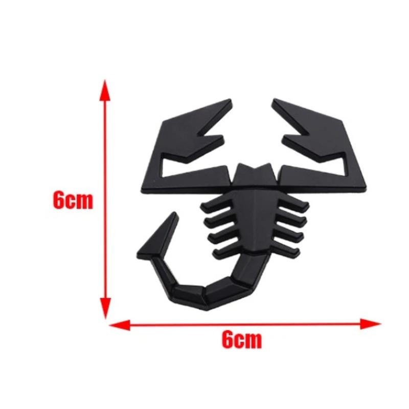 1pcs 3D Hot sale Metal Car Fender Side Logo Car Door Rear Bumper Tail Door Trunk Emblem Badge for Abarth 500 600 124 125 595