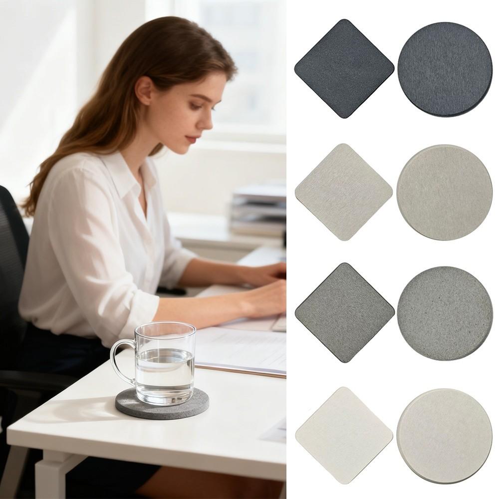 New Quick Drying Diatomite Coaster Non-slip Thickened Heat Resistant Mat Heat Resistant Dampproof Table Mat Bathroom Cup Holders 5