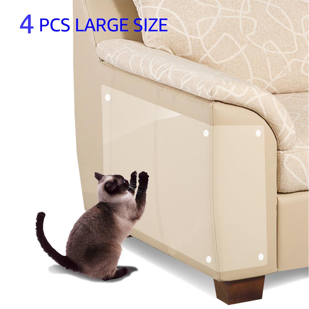 4 шт., противозахватные наклейки для дивана для кошек, защита для мебели, защитная наклейка от царапин для кошек, скребки для кошек