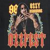 Винтажная футболка Ozzfest 1998 Концертная группа Оззи Осборна L Одинарный шов РЕПРИНТ