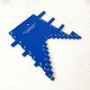 Aluminum Alloy Woodworking Ruler & Height Gauge, Imperial Mortise Card, Two-in-One for Engraving & Circular Saw Machines