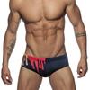 Men Swim Briefs Color Block Combination of Color Low Waist Tight Fit Sexy Swimwear Beach Wear Tanning Surfing