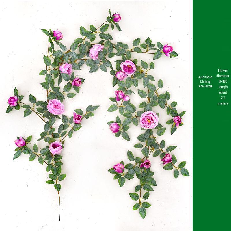 Имитация лозы с цветками розы для украшения стен и ландшафтного дизайна