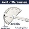 Goniometer Stainless Steel Angle Meter Metal Angle Finder Protractor Angle Ruler Woodworking Tools
