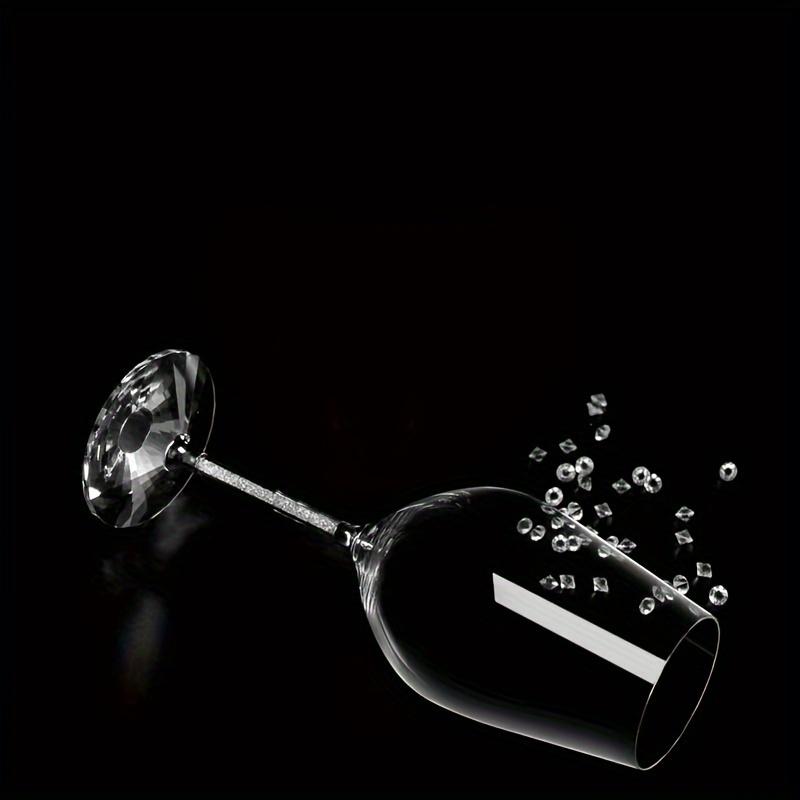 1 пара бокалов для вина с блестящей ножкой, хрустальные бокалы для шампанского, сверкающие блестящие декорированные стразами бокалы для виски, коктейлей для бара, паба, клуба Restaura