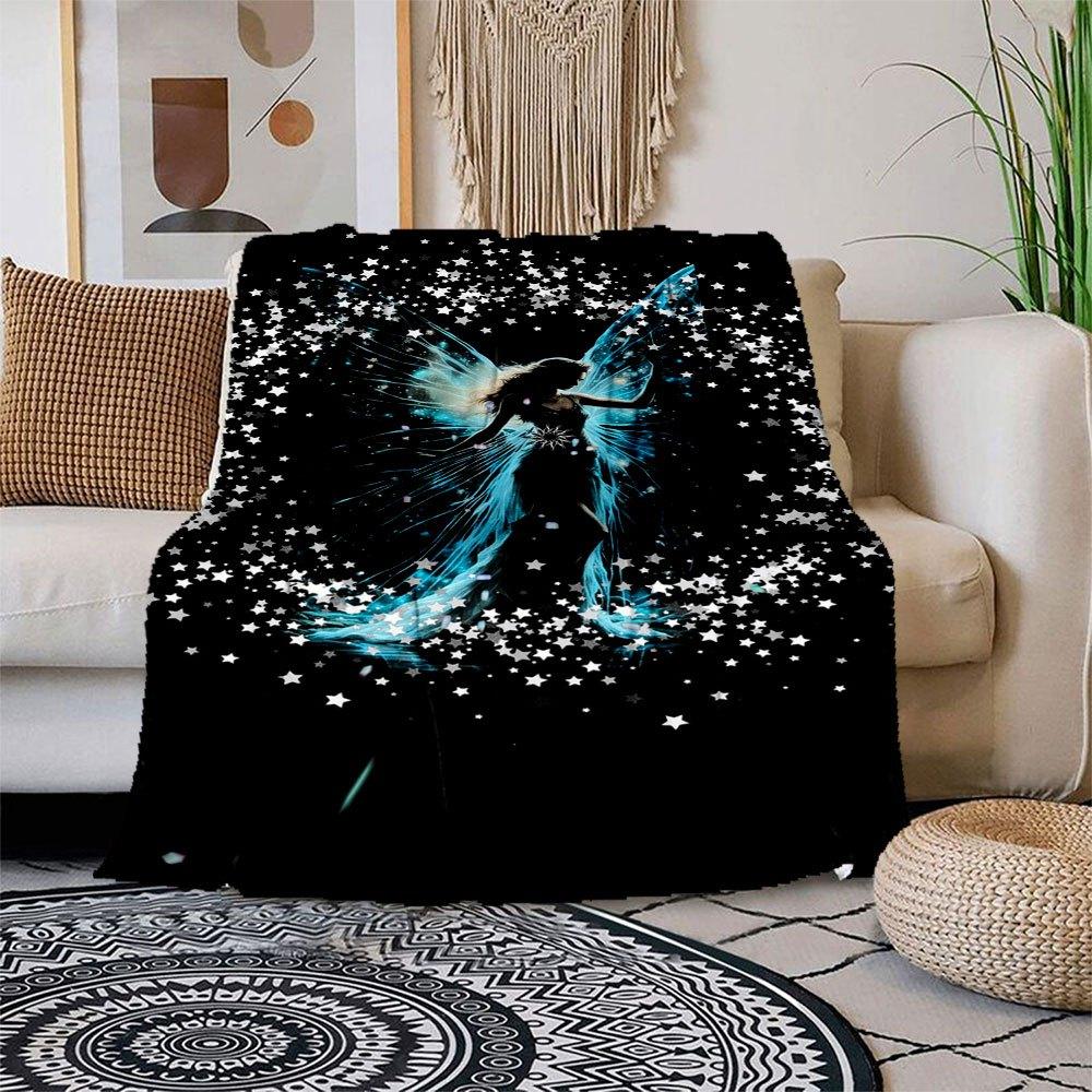 "Enchanted Fairy Wings Fantasy Costume Accessory"Blanket Flannel Throw Blanket for Sofa, Bed, Travel, Camping, Office, Couch, Chair, And Bed