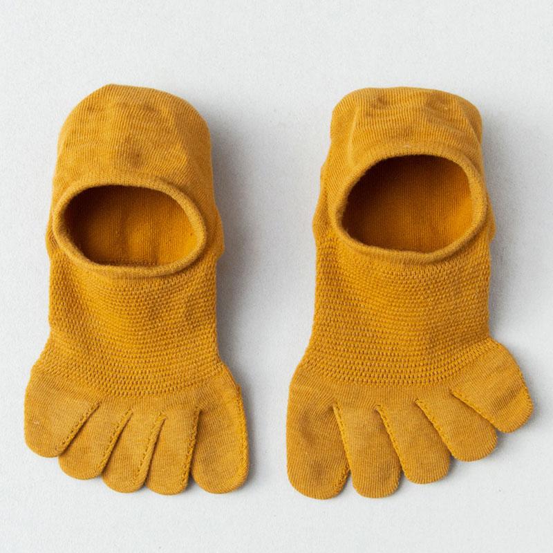 Мужские носки-лодочки с пятью пальцами, носки с раздвоенным носком, хлопковые дышащие, нескользящие летние невидимые носки