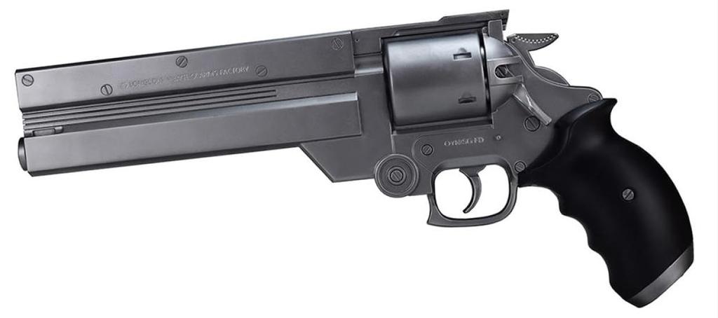 Водяной пистолет Fullcock Realfoam, Том. 18, Пистолет Ваша из телесериала Trigun. Окрашено в цвет «Железный серебристый». Приблизительно 330 мм в длину. Изготовлен из АБС-пластика.