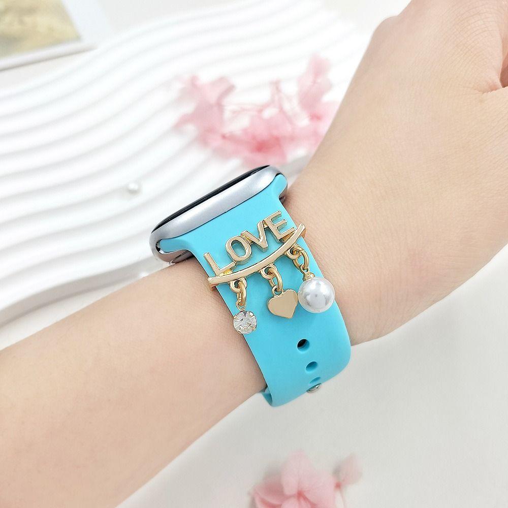 Металлический ремешок для часов, орнамент, браслет, подвески, креативное декоративное кольцо, ремешок, аксессуары