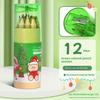 12 Color Christmas Pencil Filled Graffiti Art Painting Brush Drawing Pencils Sketching Pen Stationery Supplies Christmas Gifts
