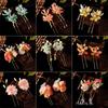 Ancient Tang Dynasty Hairpin Tassel Hanfu Headwear Antique Floral Hair Stick Jewelry