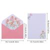 Invitation Card Office School Floral Pattern Paper Printed Flower Letter Envelopes Set Love Note