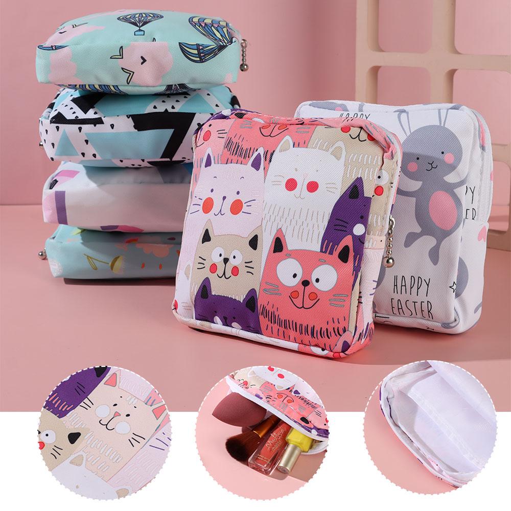 Towel Credit Card Holder Sanitary Pad Bags Coin Purse Storage Pouch Sanitary Napkin Storage Bag