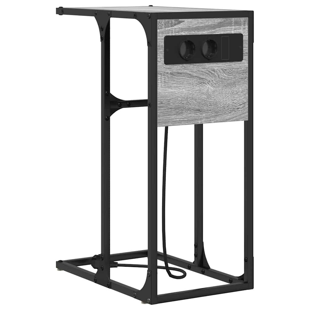 Nightstand Grey Sonoma 41.5 x 26 x 60.5 cm Engineered Wood