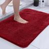 Non-slip Absorbent Bathroom Mat Long Hair Polyester Microfiber Quick Dry Nonslip Super Absorbent Bath Rug