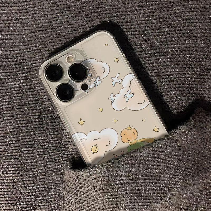 Прозрачный чехол для телефона Apple 15, iPhone 14, 13, 12 Pro с рисунком Маленький принц и Лис.