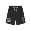 Sports Trend Series Letter Gesture Print Loose Casual Shorts Men Bottoms Black AKSS297-1
