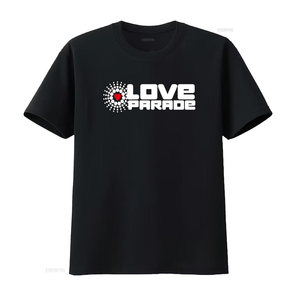 Футболка Love Parade Berlin с принтом фестиваля электронной танцевальной музыки, винтажная, стиранная, унисекс, слегка эластичная, универсальная уличная одежда