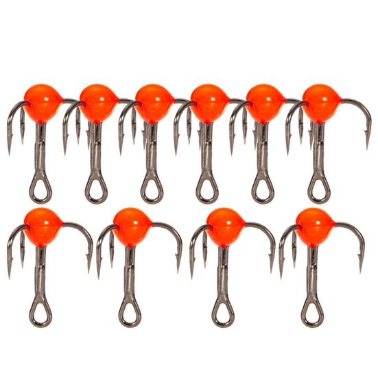 10 шт./кор. уникальный легкий красочный рыболовный тройной крючок, прочный для использования на открытом воздухе