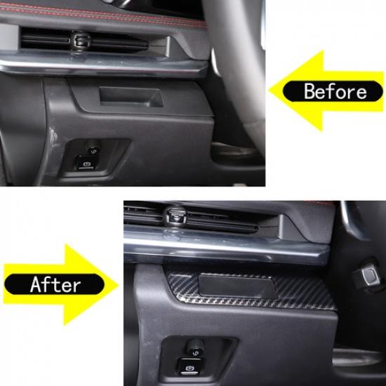 Carbon Fiber ABS Steering Wheel Left-Hand Slot Trim For Corvette C8 -2025