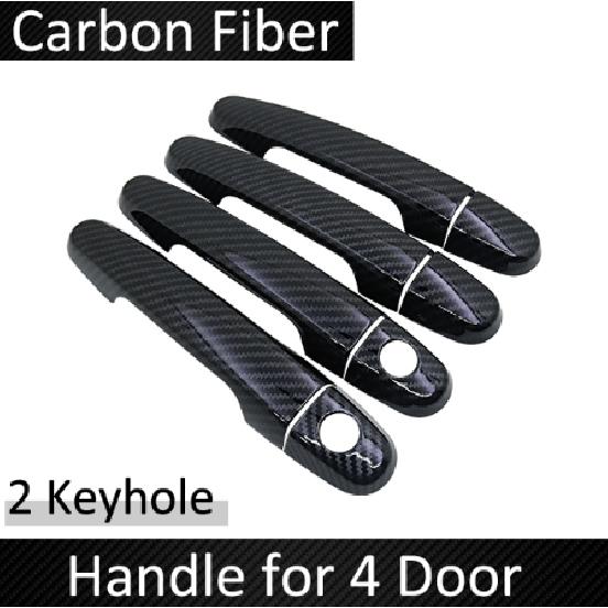 Черное углеродное волокно для Toyota Passo Daihatsu Sirion Boon M300 M600 2004 ~ 2015 2012 2013 2015, крышка дверной ручки автомобиля