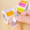 1roll Color Coding Labels Sticker Adhesive Rectangle Sticker Waterproof Blank Tag Solid Colors Label Tag for Party Marking TMZ
