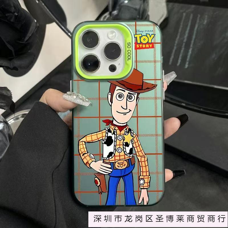 Игрушка Вуди подходит для 14plus с большим отверстием 16promax чехол для iPhone iphone15 Европа и Америка 13 мультяшный 12