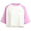 Originals Adicolor Sports Casual Comfortable Short Sleeve T-Shirt Women Tops White Deep-Purple IZ2827