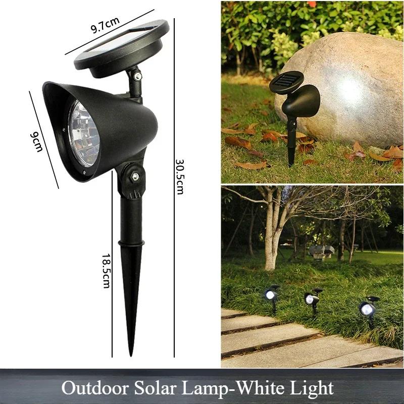 1/2PCS Solar Powered LED Spotlight Outdoor - Waterproof Garden Landscape Light for Pathway, Lawn,Tree Courtyard X-mas Decoration
