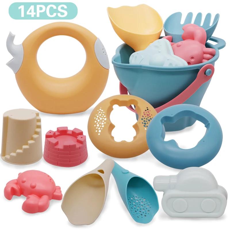 Мягкие резиновые пляжные игрушки для игр на пляже, игр с песком, мягкий материал, летний хит продаж, детский набор игрушек для игр в воде