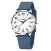 Stylish Leather Top Brand Simple Easy To Fashionable Watch for High School Students Women's Wristwatch, Blue, Waterproof, Ultra-thin, Strap, Leather,