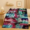 New Fashion B-Bieber Singer Star Flannel Blanket,Ultra Soft Warm Plush Throw for Home Bedroom Bed Sofa Cover Office Travel Gift