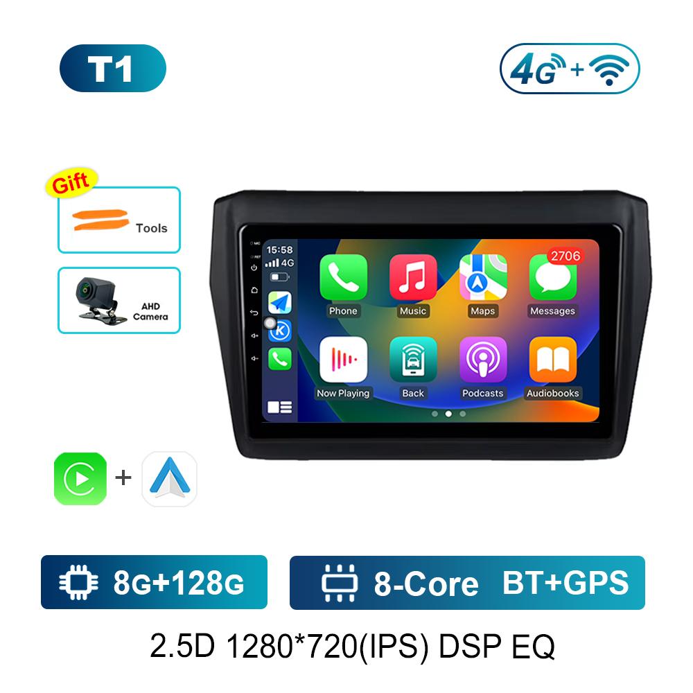 Android Car Radio Multimedia Video Player для Suzuki Swift 2017 2018 - 2019 GPS-навигация Bluetooth 4G WiFi GPS-навигация